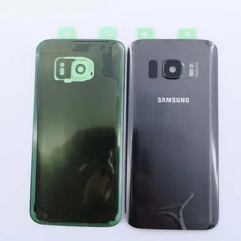 SAMSUNG Galaxy S7 G930F G9300 Baterijos, Galinio Dangtelio Durų Būsto klijuojamas Lipdukas Pakeitimas + ausų Kameros Stiklo Objektyvo Rėmas