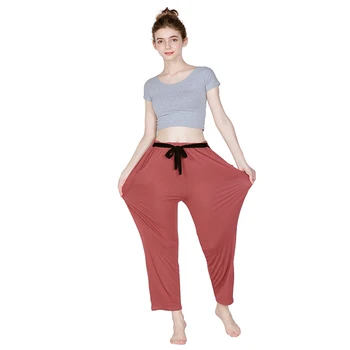 Moterų namų kelnes pavasario ir vasaros aukšto juosmens elastingumą plius dydžio sporto kelnės atsitiktinis namų kelnes пижамные штаны