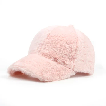 Rudenį, žiemą moterų šilta kepurė hat reguliuojamas kailio beisbolo kepuraitę snapback skrybėlę lauko sporto skrybėlės moterų atsitiktinis kepurės