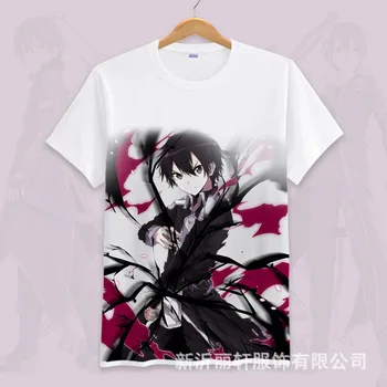 Kardas Meno Internete Marškinėliai Anime SAN Vasaros Mados Tee Viršūnes Berniukų, Mergaičių Spausdinti Drabužius Animacinių filmų T-shirt