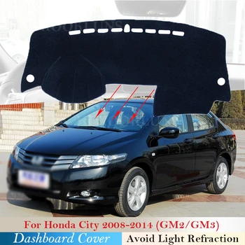 Prietaisų skydelio Dangtelis Apsauginis Padas Honda City 2008~Automobilių Reikmenys galiniu langu skėtį nuo saulės Kilimų GM2 GM3 2009 m. 2010 m. 2013 m.