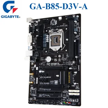 LGA 1150 Gigabyte GA-B85-D3V-A Originalas pagrindinė Plokštė USB3.0 DDR3 16G B85 B85-D3V-Darbalaukio Mainboard SATA3 Systemboard Panaudota