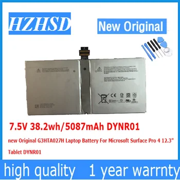 7.5 V 38.2 wh/5087mAh DYNR01 naujas Originalus G3HTA027H Nešiojamas Baterija Microsoft Surface Pro 4 12.3