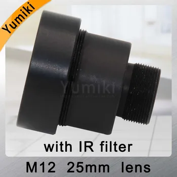 Yumiki CCTV lens 25mm M12*0.5 14degree 1/3