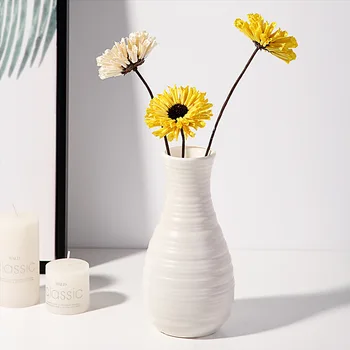 Šiaurės Plastikinė Vaza Gėlėms Kambarį Modernių Namų Aksesuarų, Papuošalų Kūrybos, Paprasta ir Šviežių Vazos, Dekoratyvinės