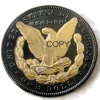 JAV 1878cc-1893cc Juoda paauksuoti Morgan Doleris Meno Spalvinga Kūrybinių Kopijuoti Monetas