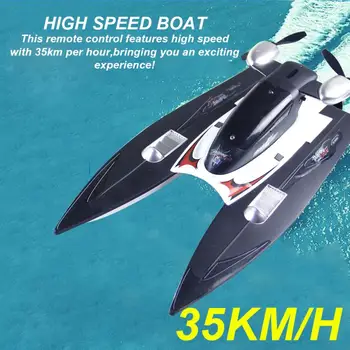 Žaislas Laivas, Baseinai Ežerų Lauko 2.4 GHz Lenktynių Modelio Didelės Spartos RC Valtis Elektros Irklavimo Vandeniui Patvarus Vaikai Suaugusieji