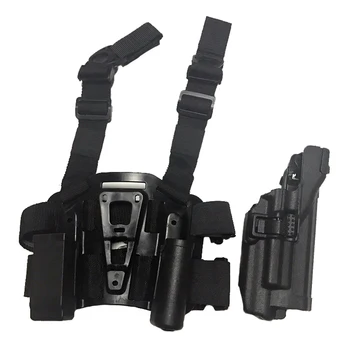 Taktinis Medžioklės Glock 17 19 22 23 31 32 Pistoletas Dėklas Kariuomenės Šaudymo Airsoft Kojos Dėklas Su Mag Dėklas Dešinę Ranką Ginklą Atveju