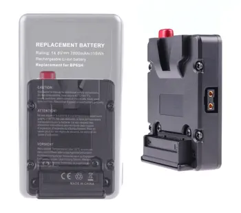 Mini Nano V-Lock Mount Baterija Maitinimo Adapterio Plokštė su D-bakstelėkite Kišenėje Dydis