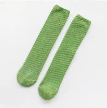 3pairs pack Pavasarį nauja vaikų kojinės kietas dviguba adata kūdikių kojinių liuminescencinės berniukų ir mergaičių, tėvų-vaikų kojinės