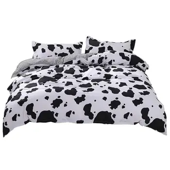 Namų tekstilės karvė modelio patalynės komplektas mielas lovos užvalkalai mergaitėms Antklode Padengti nustatyti Antklodė padengti Šiaurės Aukštos kokybės Karalienė king size