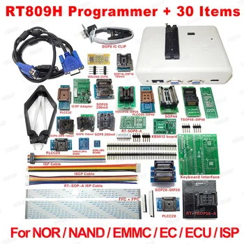 Nemokamas pristatymas Originalus RT809H EMMSP-Nand FLASH Labai greitai Universalus Programuotojas +38 Elementus+Edid Kabelis SU CABELS EMMSP-Nand