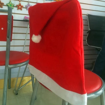 6 Vnt./Set Kalėdų Senelio Kepurę Kėdės Apima Namų Grupė Pietų Stalo Dekoracija Kalėdų Dovanos