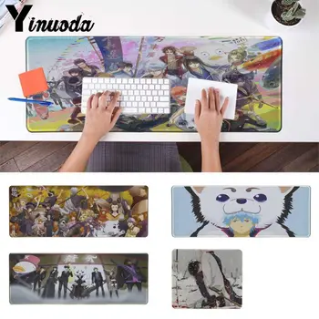 Yinuoda GINTAMA Visi Nariai Šuolis Komiksai Anime Žaidėjo stalo nešiojamas Guma Pelės Kilimėlis Office Pelių Žaidėjus Minkštas Lockedge Pelės Mygtukai gamer