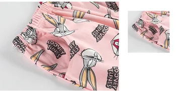 Pietų Korėja Merginos Sleepwear Pajama Nustatyti Animacinių Filmų Triušis Homewear Mielas Pižamos Kostiumai, Naktiniai Drabužiai Pijamas Rinkiniai Moterims Seksualus Namų Drabužiai