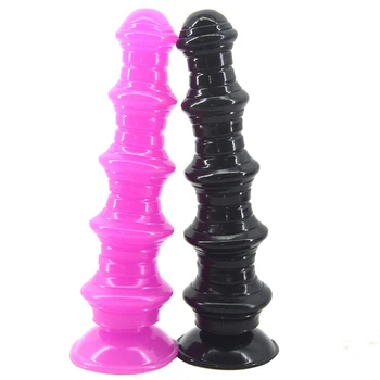 Pagoda analinis kaištis su siurbtuko sekso žaislai analinis dilator didelis dildo užpakalis masažas plečia vyras lesbiečių masturbator flirtuoti, sekso parduotuvė