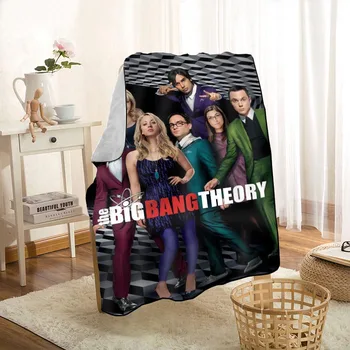 Custom Big Bang Teorija Mesti Antklodę Asmeninį Antklodės Ant Sofos/Lovos/Automobilių Portable 3D Antklodė Už Vaikas Namų Tekstilė
