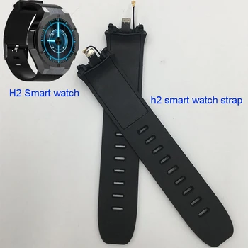 Originalus h2 smartwatch laikrodį smart žiūrėti valandų laikrodį žiūrėti plastiko blackcover juoda padengti atveju diržas diržas h2 phonewatch