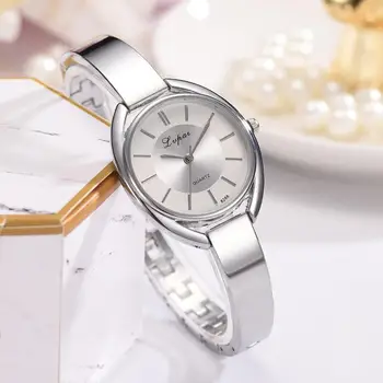 Geriausia Pardavimo Moterų Laikrodžiai, prabangūs Stiklo Brangakmenio Kvarcinis Laikrodis Ponios Rose Aukso Apyrankė Laikrodis Paprasta Montre Femme 50