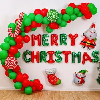 2021 Kalėdų Balionai, Kalėdų Papuošalai Kalėdų Senelis Lateksiniai Balionai, Kalėdų Papuošalai Linksmų Kalėdų, Laimingų Naujųjų Metų Dovana