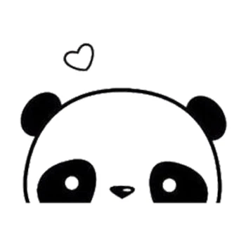 16*12.4 cm Mielas Kawaii Slepiasi Panda Automobilių Vinilo Lipdukas Mielas Ir Įdomus Mados Lipdukas, Lipdukai, Automobilių Reikmenys