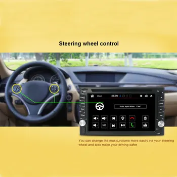 Bosion Automobilio Multimedia Car DVD Player Dvigubo 2 din Universalus Automobilio Radijo, GPS Navigacijos brūkšnys Automobilis Stereo-video Nemokamai Žemėlapis Fotoaparatas