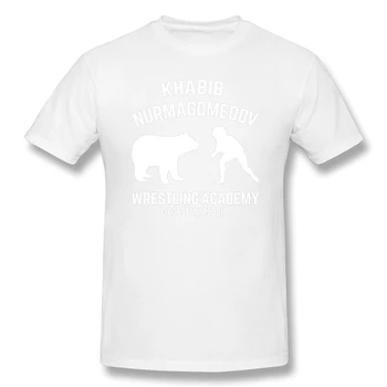 Khabib Nurmagomedov Imtynių Akademijos Lokys Khabibg Vyrų Pagrindinio trumpomis Rankovėmis T-Shirt Naujovė R235 Tees JAV Dydis