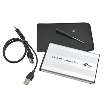 TISHRIC Išorinį USB 2.0 IDE Konteinerių Standžiojo Disko Tvarkyklės HDD Dėžutės Gaubtas, Adapteris iš 2.5' 500GB 1 TB SSD DVD Optibay
