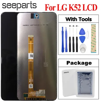 Naujas Originalus Už LG K52 LCD Ekranas Jutiklinis Ekranas skaitmeninis keitiklis skydų Surinkimo atsarginių Dalių, Skirtų LG K52 Ekranas