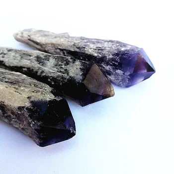 1Pcs Natūralus ametistas originalus akmens papuošalai skeptrą ametistas stuburą kristalų rūdos vilnos egzempliorių gijimas energijos akmuo