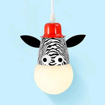 Naujovė LED Balta Lemputė Lubų Šviesos Animacinių filmų Gyvūnų Beždžionė Zebra Žirafa, Vaikams, Vaikų, Miegamojo Kambario Lempoms Pakabinti Priimamus Šviesos