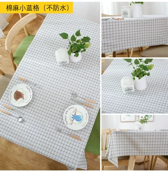 Paprasta Šiaurės sielovados grotelės vandeniui kavos stalo staltiesė audinio medvilnės mažų šviežių stalo staltiesė kilimėlis