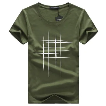 Vyriški Marškinėliai Tee Vasaros Linijos trumpomis Rankovėmis Viršūnes Plius Dydis 5XL