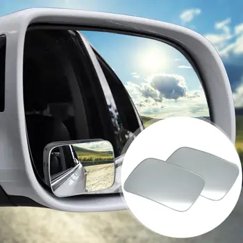 2vnt Universaliųjų Automobilių Veidrodėliai HD Stiklo aklojoje Veidrodžių 360 Laipsnių Reguliuojamas Plataus Kampo Stovėjimo Galinio vaizdo Veidrodėlis