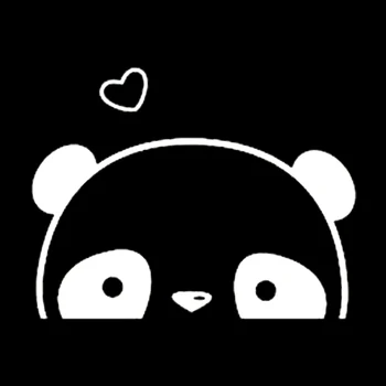 16*12.4 cm Mielas Kawaii Slepiasi Panda Automobilių Vinilo Lipdukas Mielas Ir Įdomus Mados Lipdukas, Lipdukai, Automobilių Reikmenys