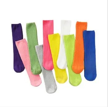 3pairs pack Pavasarį nauja vaikų kojinės kietas dviguba adata kūdikių kojinių liuminescencinės berniukų ir mergaičių, tėvų-vaikų kojinės