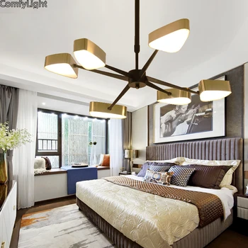 Šiuolaikinių led šviestuvo gyvenimo kambario, miegamasis, valgomasis Auksas umbra Šiaurės šalių Dizaino namų šviestuvo lempos apšvietimo šviestuvas LED