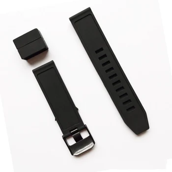 23 mm Watchband už Luminox Žiūrėti Dirželis juosta Su Guma Diržas Metalo Sagtimi Apyrankė Juoda Pakeitimo Diržas