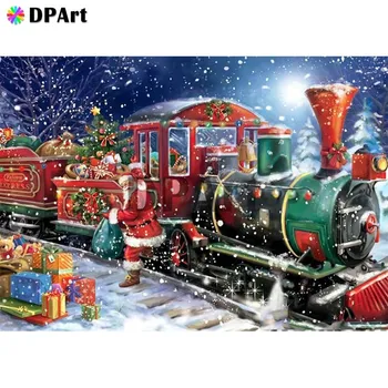 Diamond Tapybos 5D kvadratiniu/Apvalus Gręžimo Santa Claus ir Kalėdų Daimond Siuvinėjimas, Tapyba Kryželiu Mozaikos Vaizdą M1056