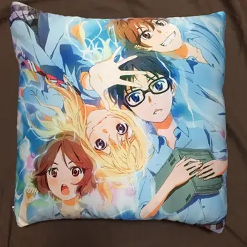 Jūsų Melas balandžio Anime Dviejų Šoninių pagalvių Užvalkalai Hugging Pagalvę Pagalvėlė Padengti Otaku Cosplay Dovana, Naujas 145