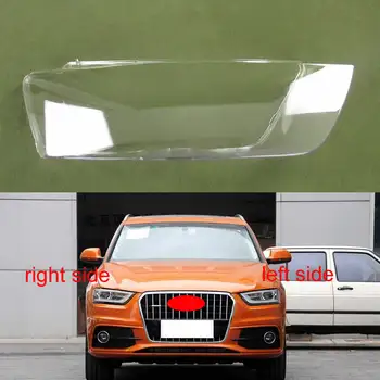 Audi Q3 2010 2011 2012 2013 Priekinis Žibintas Skaidrus Žibintų Lempų Gaubtų Padengti Lempos Atspalvis Žibinto Korpuso Stiklas