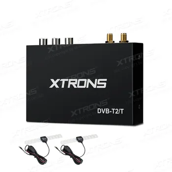 XTRONS FV012DE Dvigubos Antenos, Automobilinis DVB-T, DVB-T2 Freeview Skaitmeninis TV Imtuvas Dėžutė Visiškai pritaria Vokietijos nauja H. 265 HEVC standartas