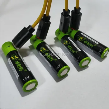 2XZNTER 1,5 V 600mAh USB Įkrovimo AAA Lipo Baterija li-polimero ličio li-ion baterija su usb laidu