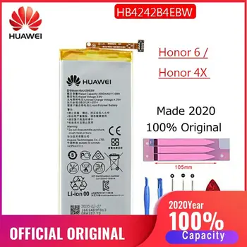 HB4242B4EBW Originalus Hua wei Baterija Huawei Honor 6 / Garbės 4X / Garbės 7i / Kulka X ShotX 3000mAh Pakeitimo Bateria Batary