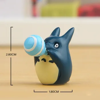 Totoro Balionas Nustatyti Miniatura Bonsai Sodas, Namų Apdaila Miniatiūriniai Dervos Amatų Micro Dekoro 