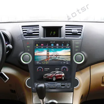 TOYOTA Highlander 2008 Android 9.0 PX6 automobilių player multimedia Auto car navigator stereo imtuvas, nemokamai DVD žemėlapis Galvos vienetas IPS