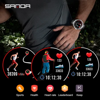 SANDA N58 Naujas Vyrų EKG Smart Skaitmeniniai Laikrodžiai Moterų Smart Vaistus Priminimas Širdies ritmo Laikrodžiai Kalorijų Žingsnis Laikrodis