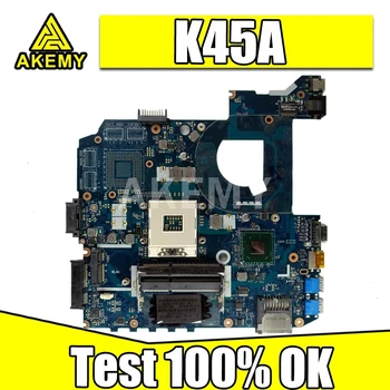 K45A plokštė QCL40 LA-8221P plokštę Už Asus K45VD A45V K45VM K45VS A85V Nešiojamas plokštė K45A mainboard GMA HD 4000