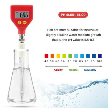 Yieryi PH-98108 skaitmeninis pH-metras didelio tikslumo dirvožemio pH testas pen vaisių pH analizatorius ATC už akvariumas baseinas geriamojo vandens