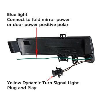 Už Benz W221 W212 W204 W176 W246 W218 X156 X204 C204 C117 X117 Dynamic Šoniniai Veidrodėliai Posūkio Signalo Lemputė LED Indikatorius, Indikatorių Lempos